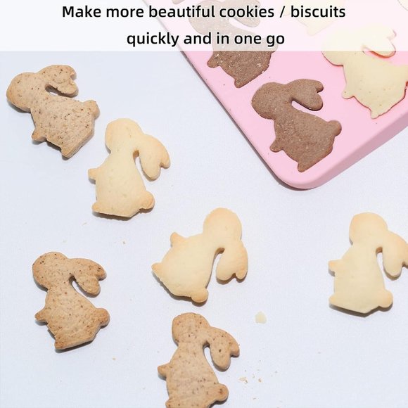 Bunny Rabbit Silicone Molds for Candy Gummies Chocolate Easter Small Dog Treats - Picture 9 of 11